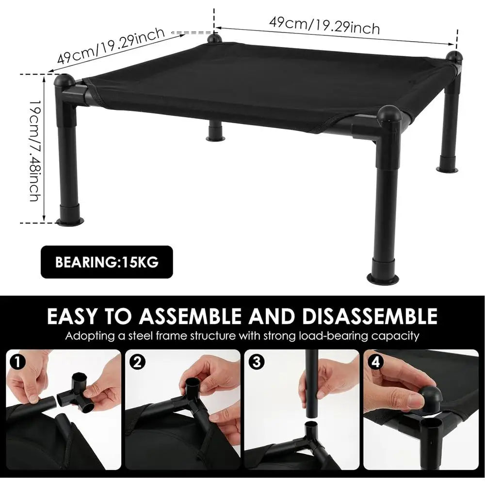 Portable Raised Cooling Comfort Pet Bed