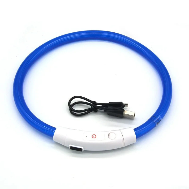 USB Rechargeable Fiber Optic Collar