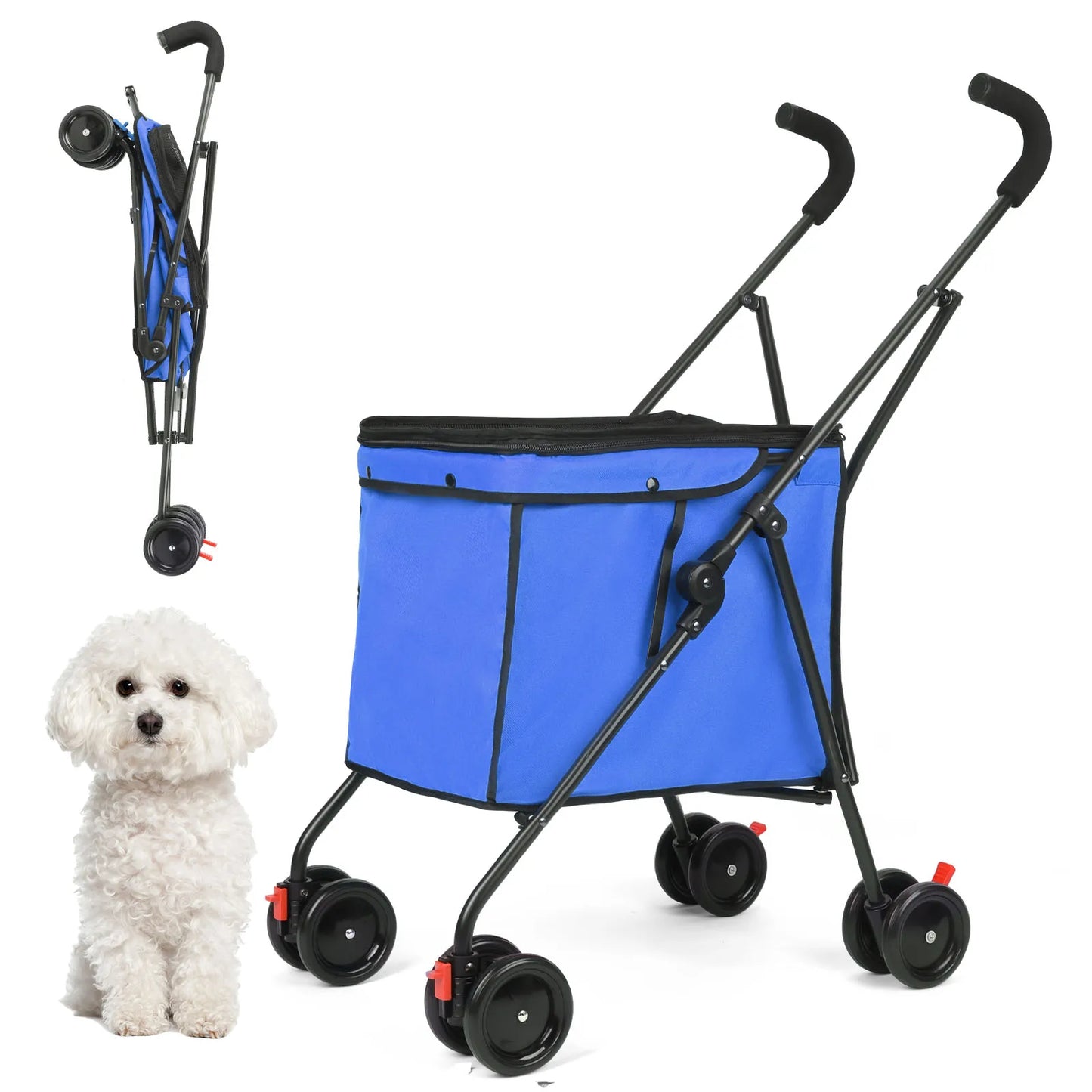 4 Wheel Shopping Dog Trolley