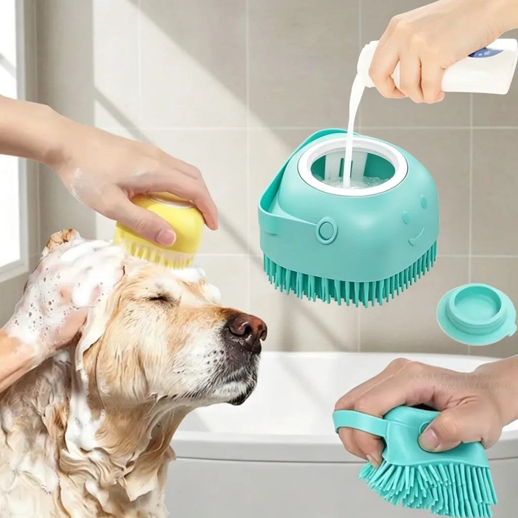 Silicone Bath Pet Brush