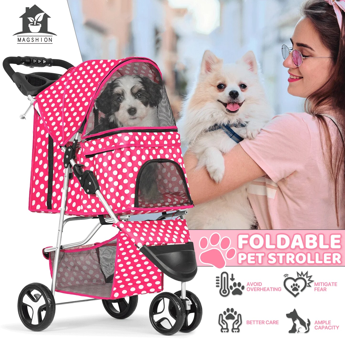 3 Wheels Pet Stroller