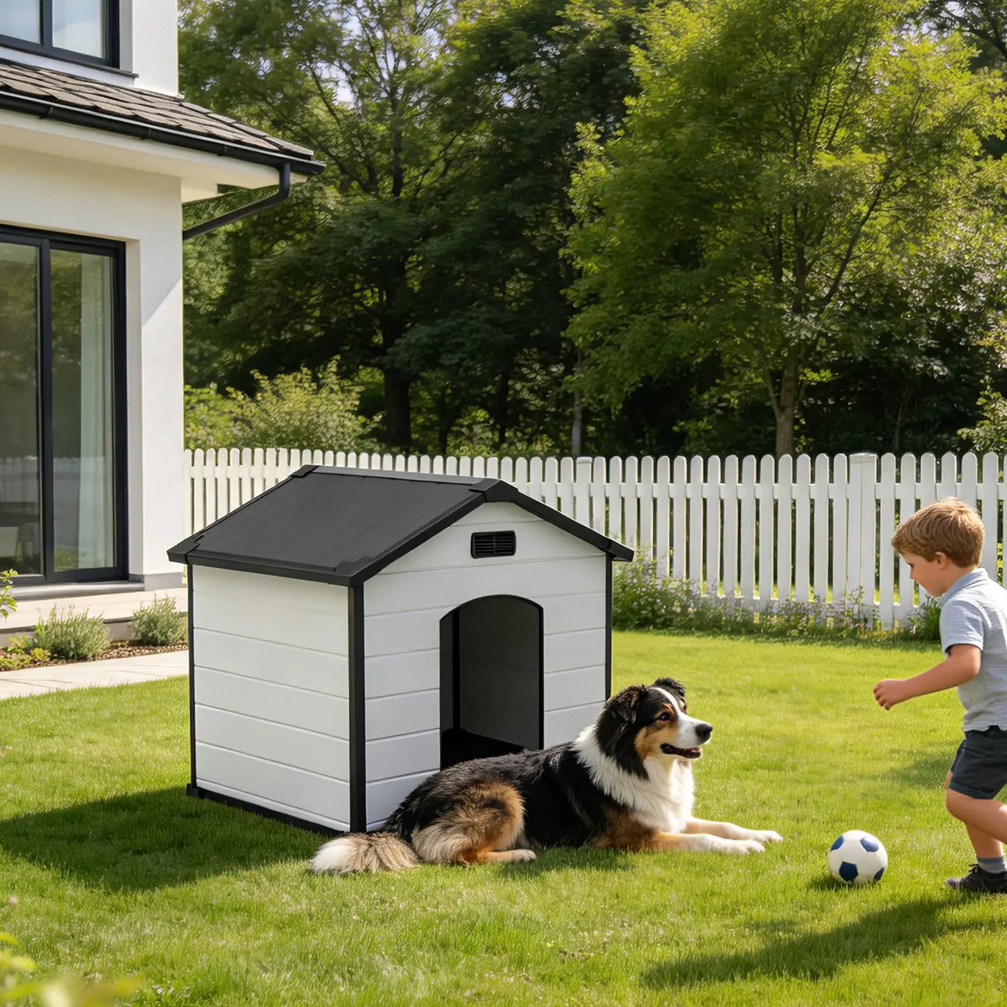 Outdoor Waterproof Insulated Dog House