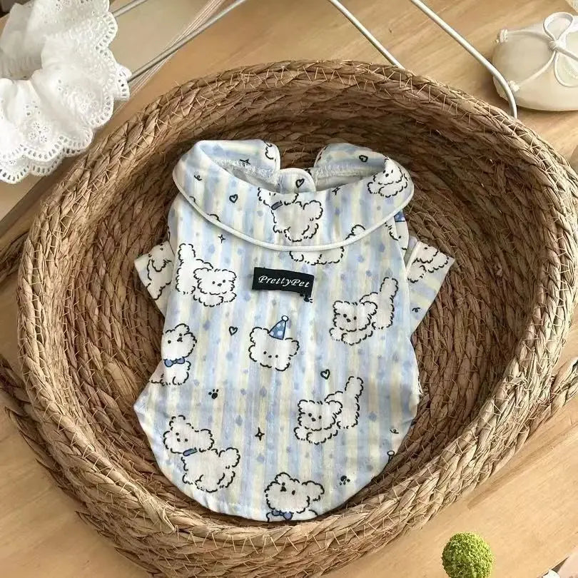 Pet Sleepwear: Thin Layer Pajamas in Cotton
