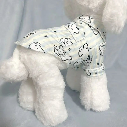 Pet Sleepwear: Thin Layer Pajamas in Cotton