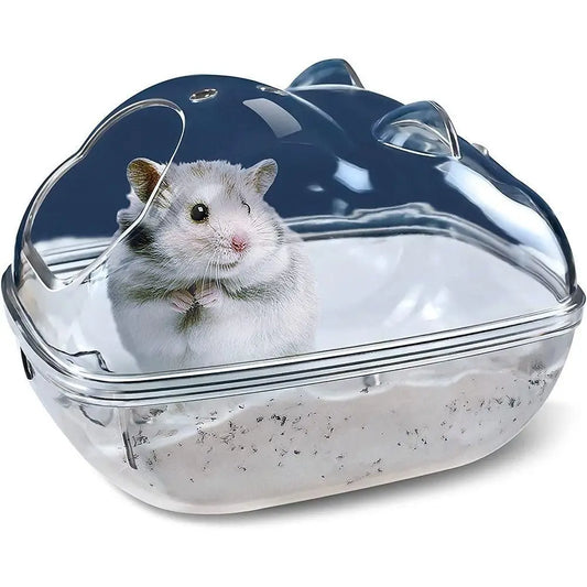 Transparent Hamster Sand Bath Box