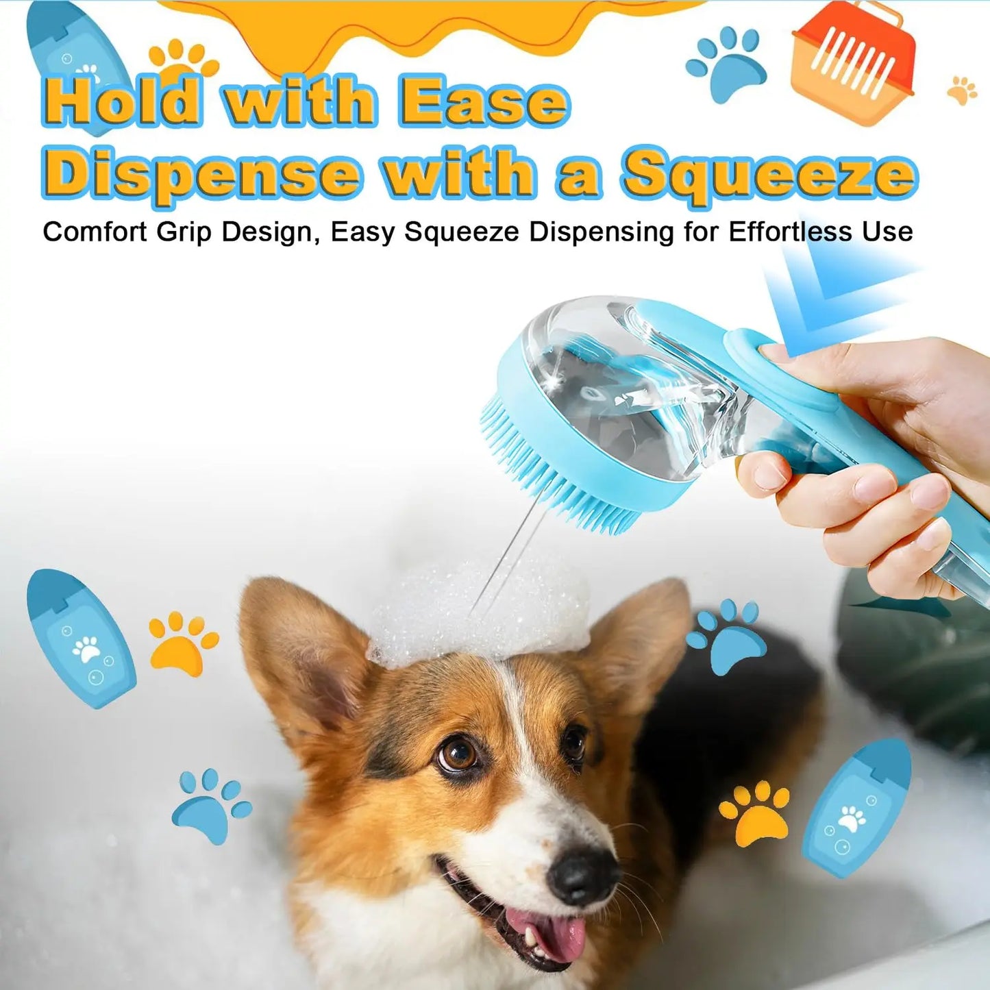 Multi-Use Pet Bath Brush