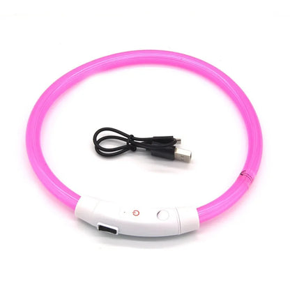 USB Rechargeable Fiber Optic Collar