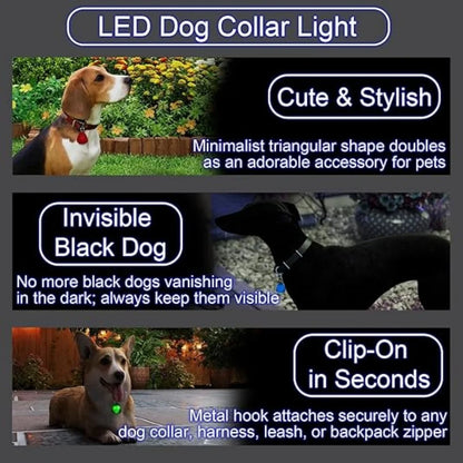 LED Pet Collar Light, Clip-On Safety Light
