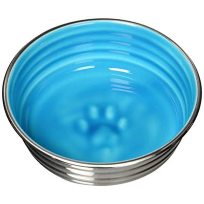 Ceramic and Stainless Steel Pet Bowl