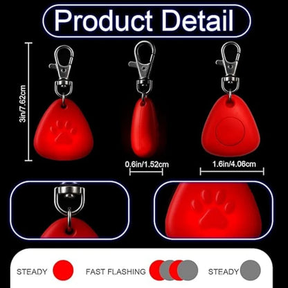 LED Pet Collar Light, Clip-On Safety Light