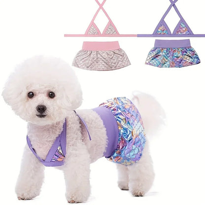 Cutest 2-Piece Doggie Swimsuit