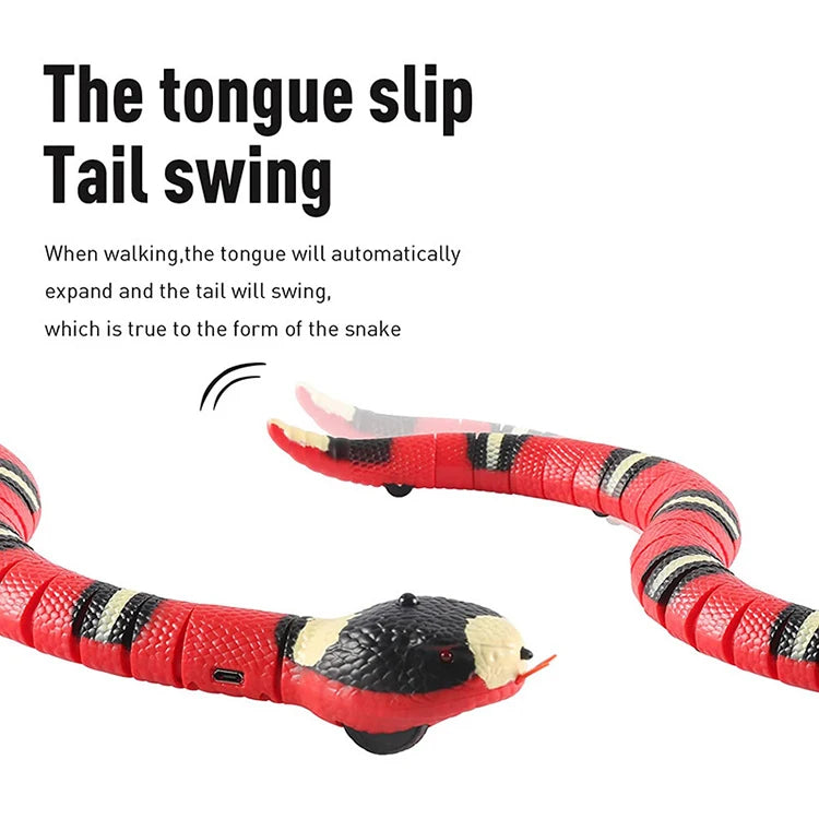 Interactive Smart Sensing Snake Toy for Pets