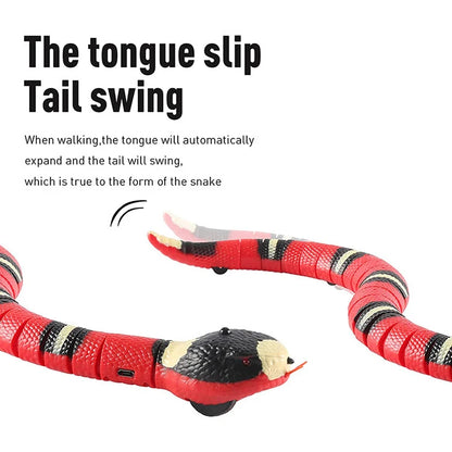 Interactive Smart Sensing Snake Toy for Pets