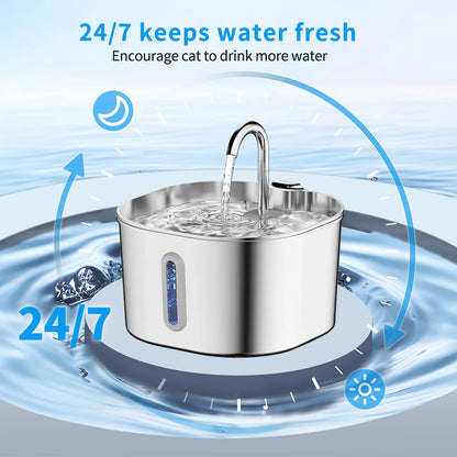 Top Rated Stainless Steel Pet Water Fountain