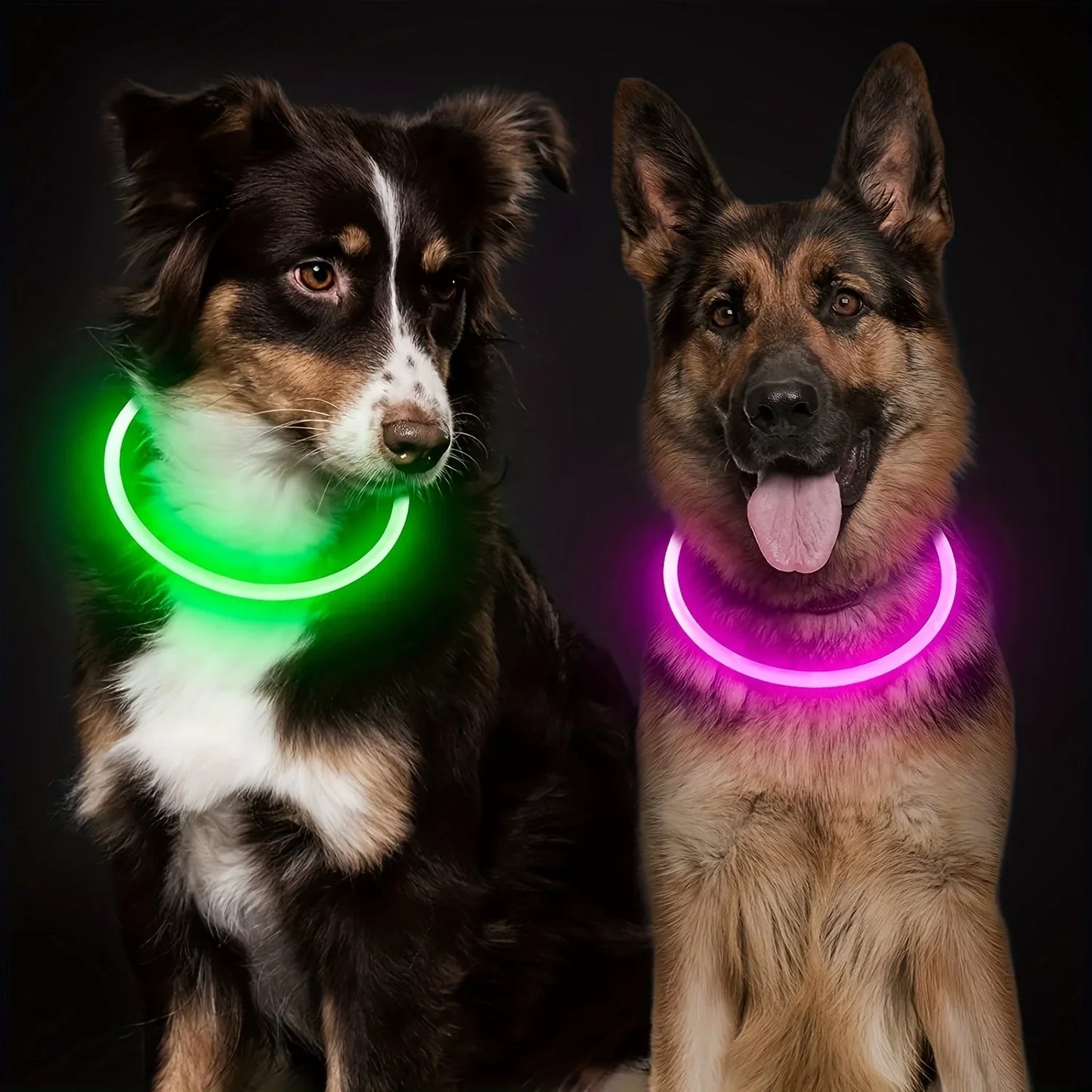 USB Rechargeable Fiber Optic Collar