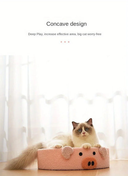Cute Round Pet Scratcher Pad