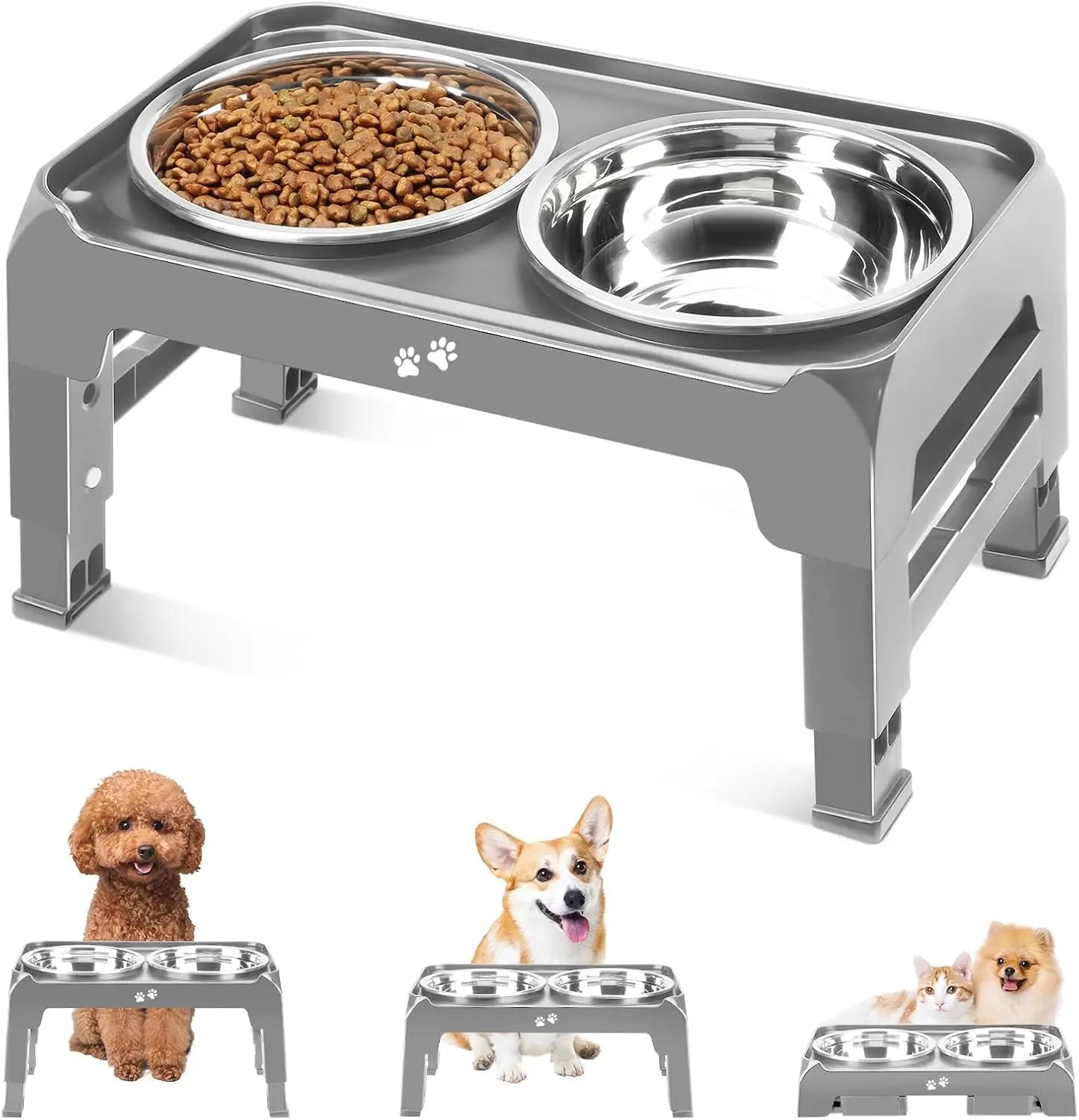 Elevated Dog Bowls for Small Medium Pets