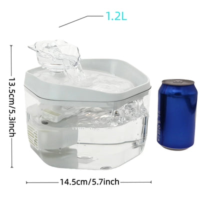 Pet Drinking Fountain, USB Powered - Suitable for Cats/Small to Medium Dogs