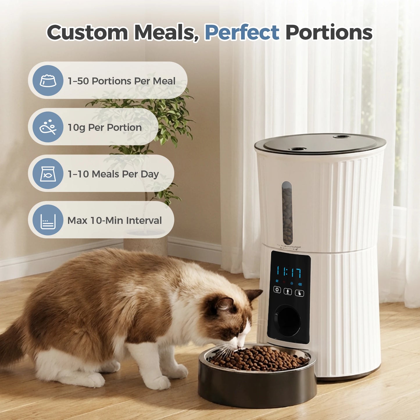Automatic & Programmable Pet Food Dispenser
