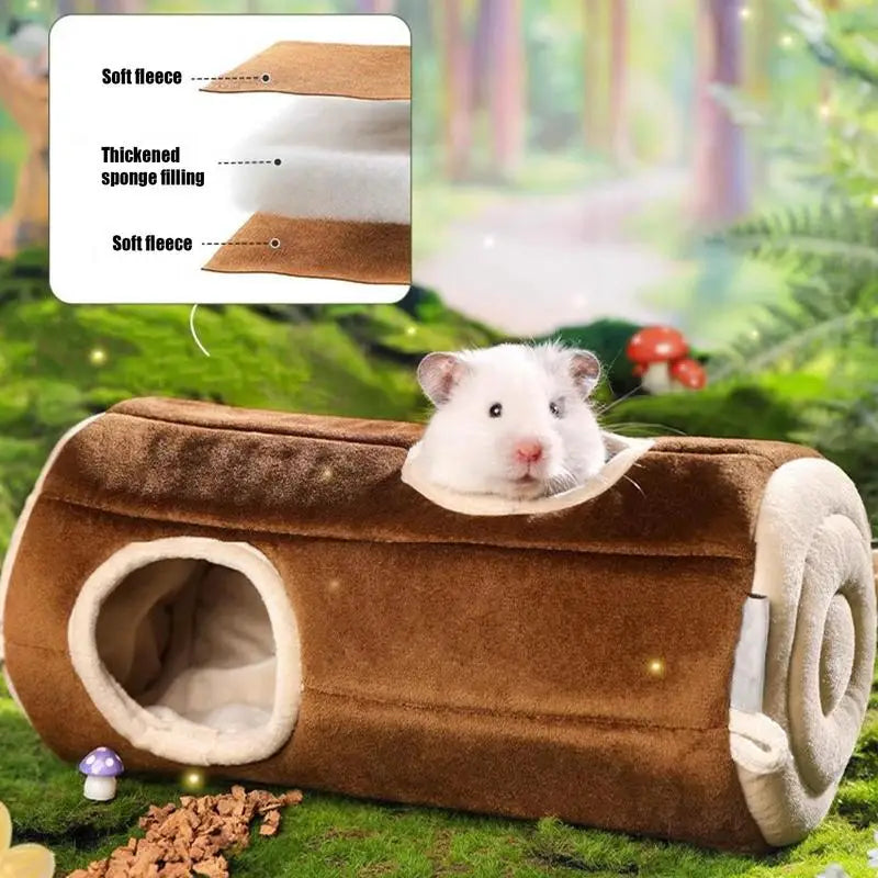 Small pet cozy tube, and plush house