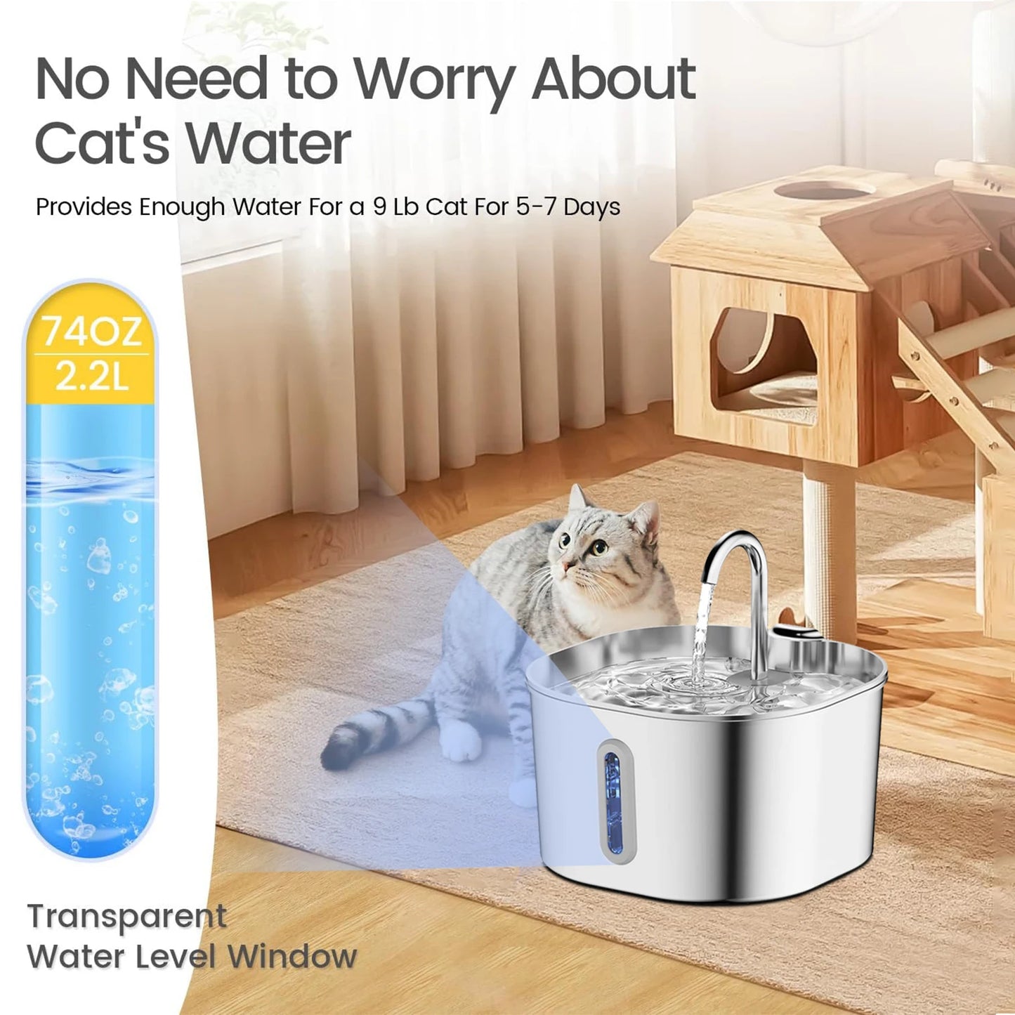 Top Rated Stainless Steel Pet Water Fountain