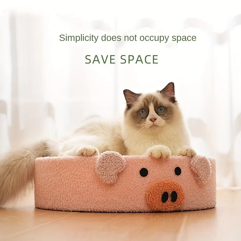 Cute Round Pet Scratcher Pad
