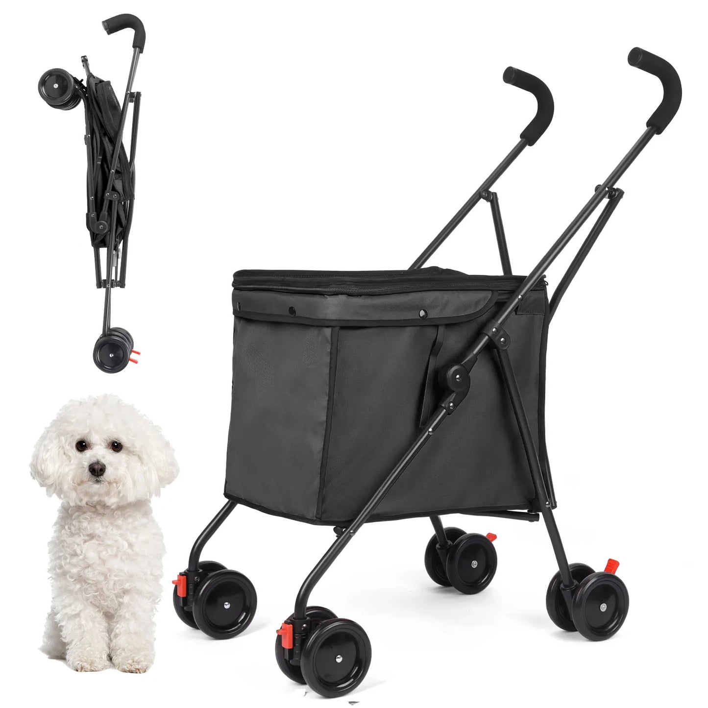 4 Wheel Shopping Dog Trolley