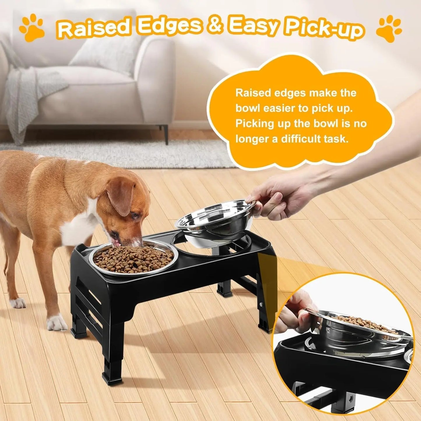 Elevated Dog Bowls for Small Medium Pets
