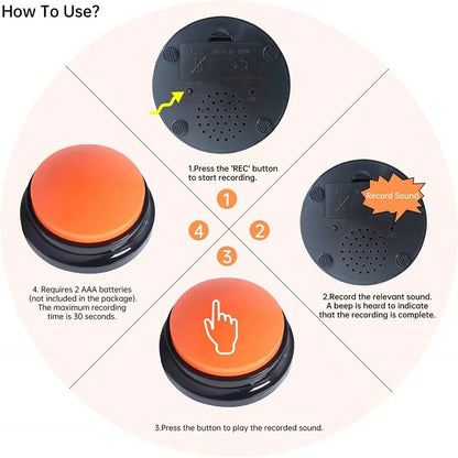 Dog Buttons for Communication and Training