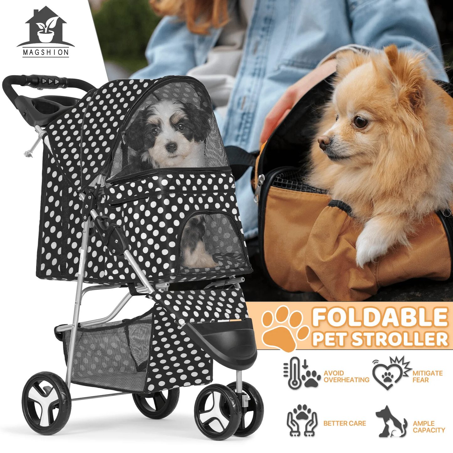 3 Wheels Pet Stroller
