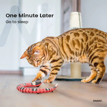 Interactive Smart Sensing Snake Toy for Pets