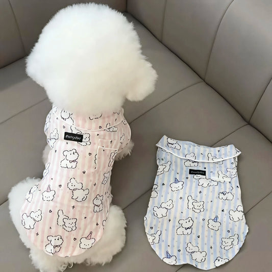 Pet Sleepwear: Thin Layer Pajamas in Cotton