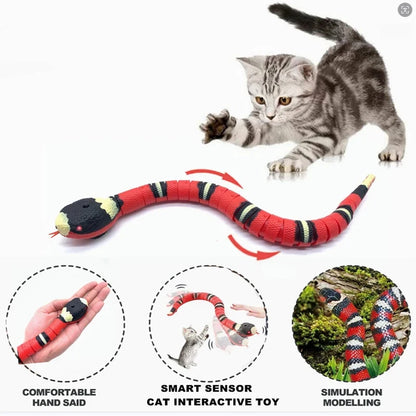 Interactive Smart Sensing Snake Toy for Pets