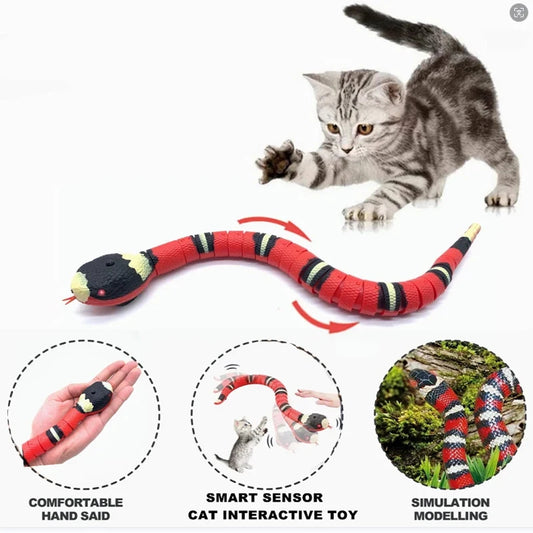 Interactive Smart Sensing Snake Toy for Pets
