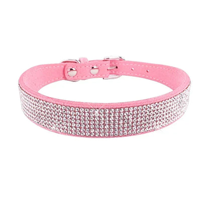 Comfortable Glitter Rhinestone Dog Collar