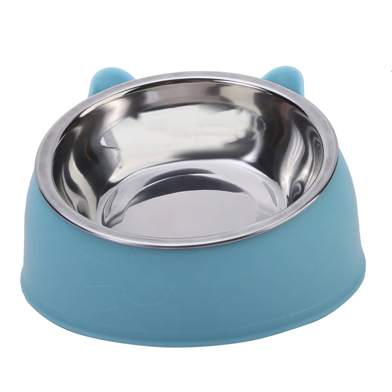 Cute Stainless Steel Pet Feeding Bowl