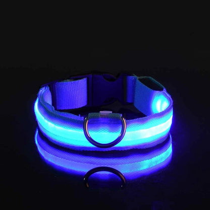 Nylon LED Night Safety Pet Dog Collar
