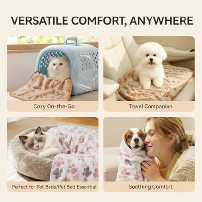 3 Fluffy Premium Pet Blankets for Small Pets