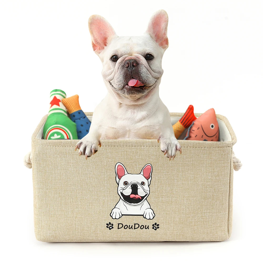 Personalized Pet Storage Box Free Name Image Print