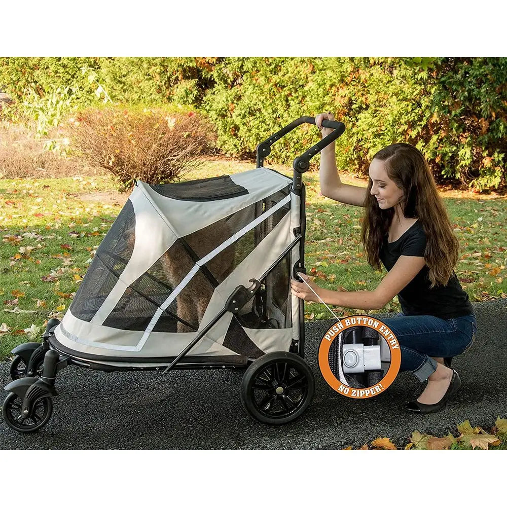 Roomy Pet Stroller with Dual Entry