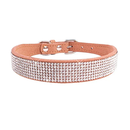 Comfortable Glitter Rhinestone Dog Collar