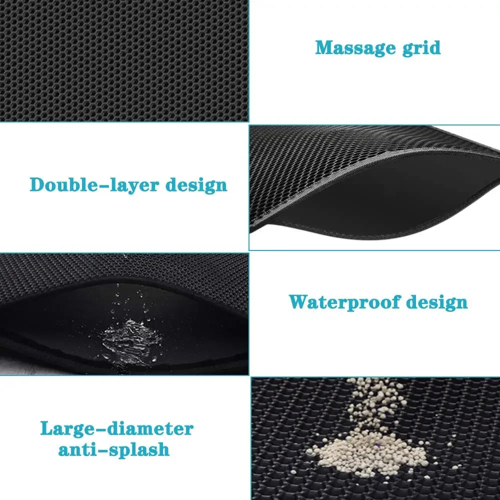 Litter Box Mat Non-slip Clean Pad