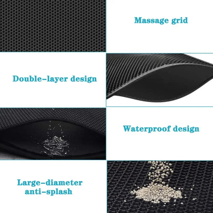 Litter Box Mat Non-slip Clean Pad