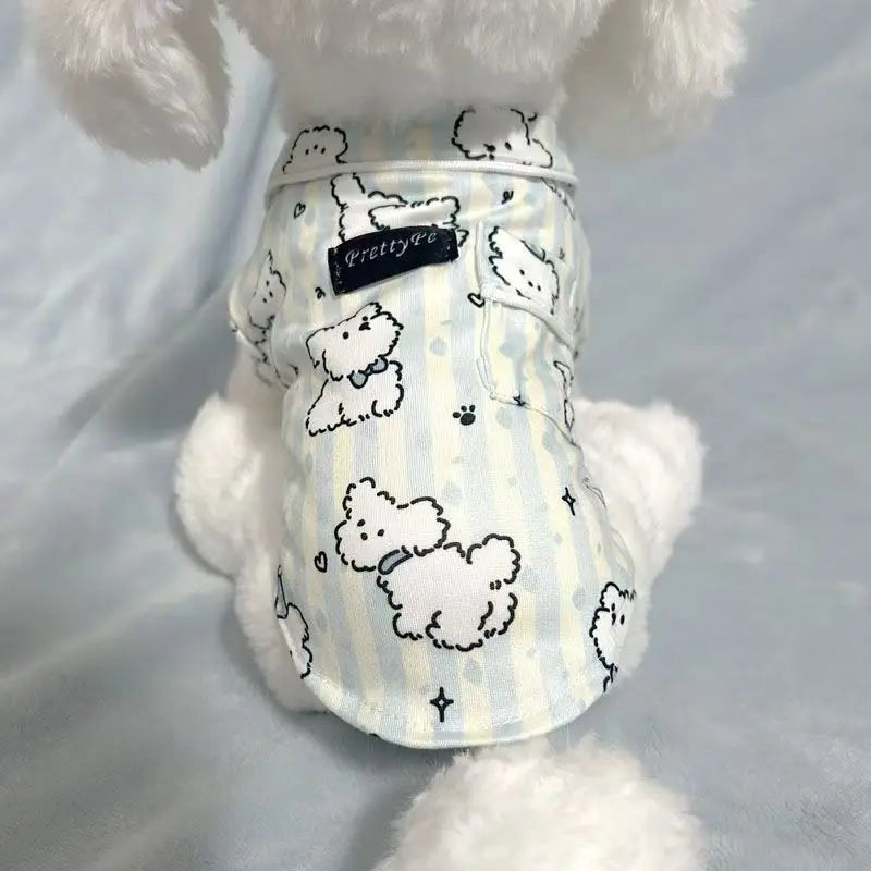 Pet Sleepwear: Thin Layer Pajamas in Cotton