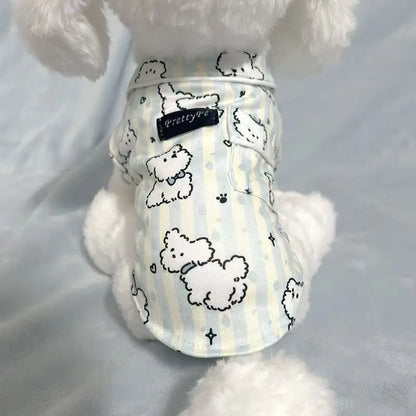 Pet Sleepwear: Thin Layer Pajamas in Cotton