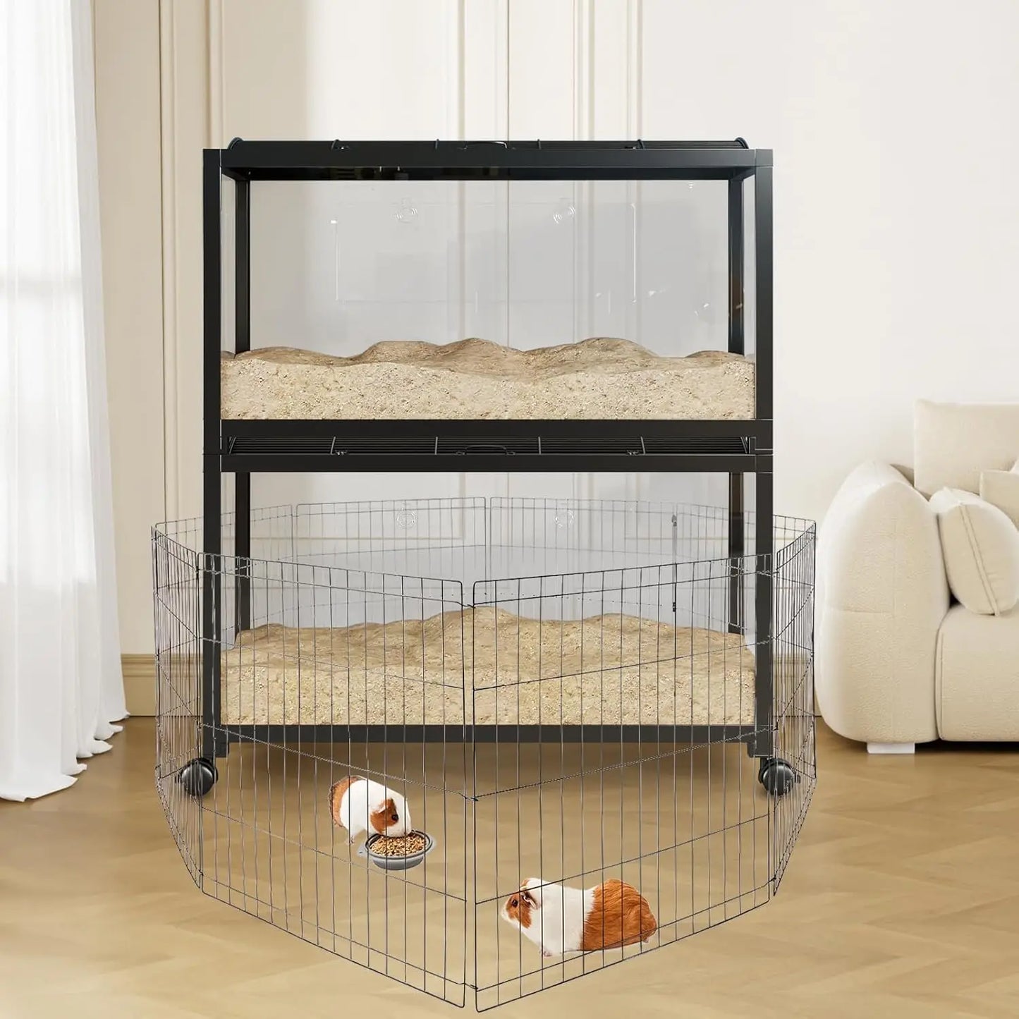 Chew-Proof Metal Hamster Cageble