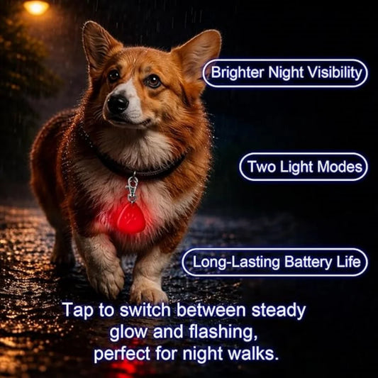 LED Pet Collar Light, Clip-On Safety Light
