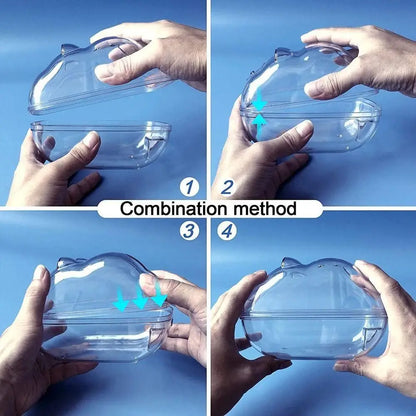 Transparent Hamster Sand Bath Box