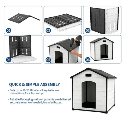 Outdoor Waterproof Insulated Dog House