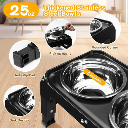Elevated Dog Bowls for Small Medium Pets